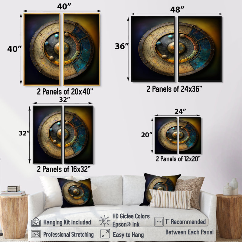 "Calculing the Universe", art mural, Noir, H 36 po x l 48 po, Impression encadrée flottante