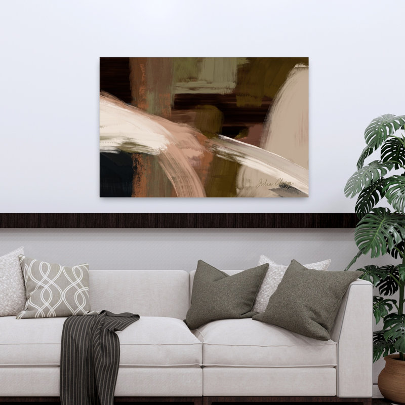 Rouille, art mural moderne abstrait 2 abstrait noir, H 48 po x l 32 po