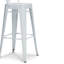 Rayne - Tabouret de bar en métal 30 po (ensemble de 2) - Blanc-1990478537-1990478536