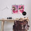 «Retro Glam Checkerboard Cherries», ensemble de 2 plaques murales, design par LSR Creative Studio-1014487769