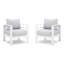 Ensemble de 2 fauteuils de patio toutes saisons en aluminium avec coussins et structure épais-9232564
