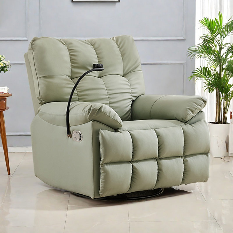 Fauteuil inclinable pivotant multifonctionnel pour canapé simple, Vert