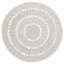Round Reiban Solid Colour Wool Hand Woven Area Rug-1833134078