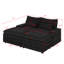 Canapé modulaire 70,9 po avec 2 repose-pieds, confortable canapé rembourré en velours côtelé avec quatre ports USB et deux porte-gobelets, rangement pour accoudoirs-1849182651