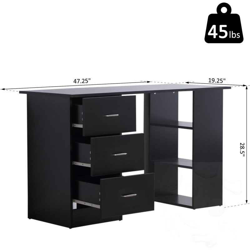 Bureau avec tiroirs
