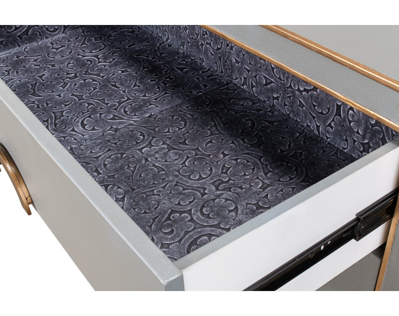 Shagreen 76'' W Sideboard, Storm Gray