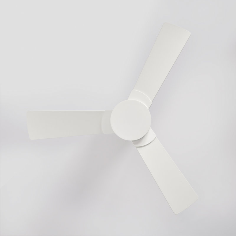  Rozzen 32 Hugger Indoor Ceiling Fan with Matte White blades and Handheld Remote, Matte White, Matte White