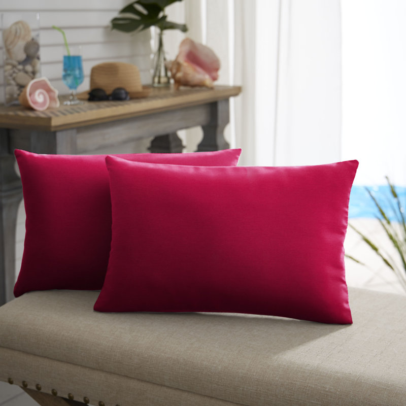  Coussin extérieur d'extérieur, Toile Sunbrella® rouge Jockey