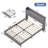 Avelyn Upholstered Bed Frame with 2 Footboard Drawers and Storage Platform-2074587205-2074587203