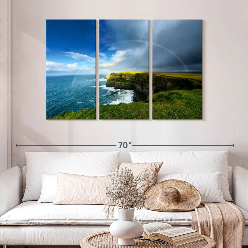 Sebbie Cliffs Of Moher After Rain, 32" H x 50" W