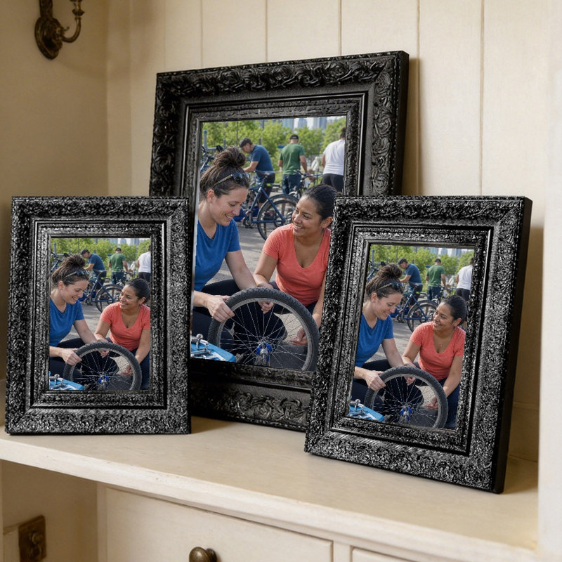 Cadre photo 5 pièces x 7 po 5PC, Black, 1, 5" W x 7" H