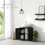 Meuble-lavabo de salle de bain, meuble-lavabo piédestal avec tablette réglable, noir