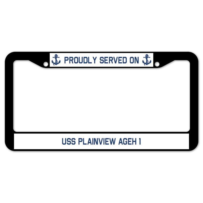 Fièrement servi sur un cadre de plaque USS PLAINVview AGEH 1