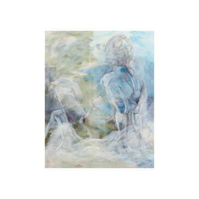 Samuel Kane " Seated Figure " by Samuel Kane Painting Print