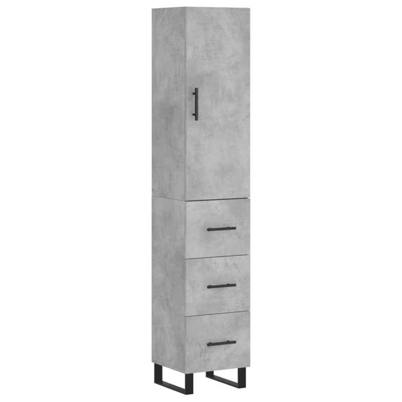 Nabhya 34.5cm Sideboard, Concrete Grey