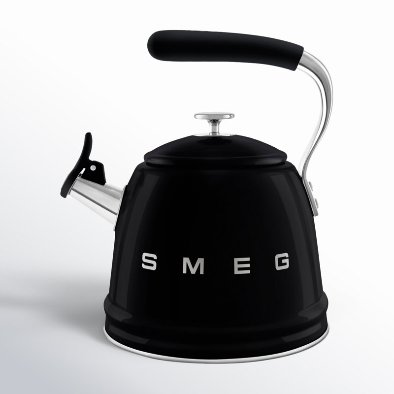 SMEG Whistling Stovetop Kettle, Black