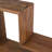 Aitken Hexagon Teak Solid Wood Floating Shelf
