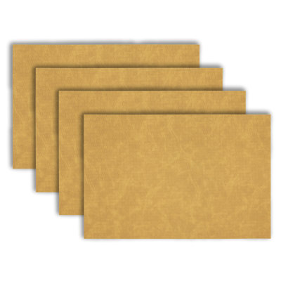 Ensemble de 4 napperons de table de salle à manger résistants à la chaleur de 12 po x 18 po pour 4 ensembles de cuisine et de salle à manger de style campagnard, bohème et moderne Facile à nettoyer, durable et élégant