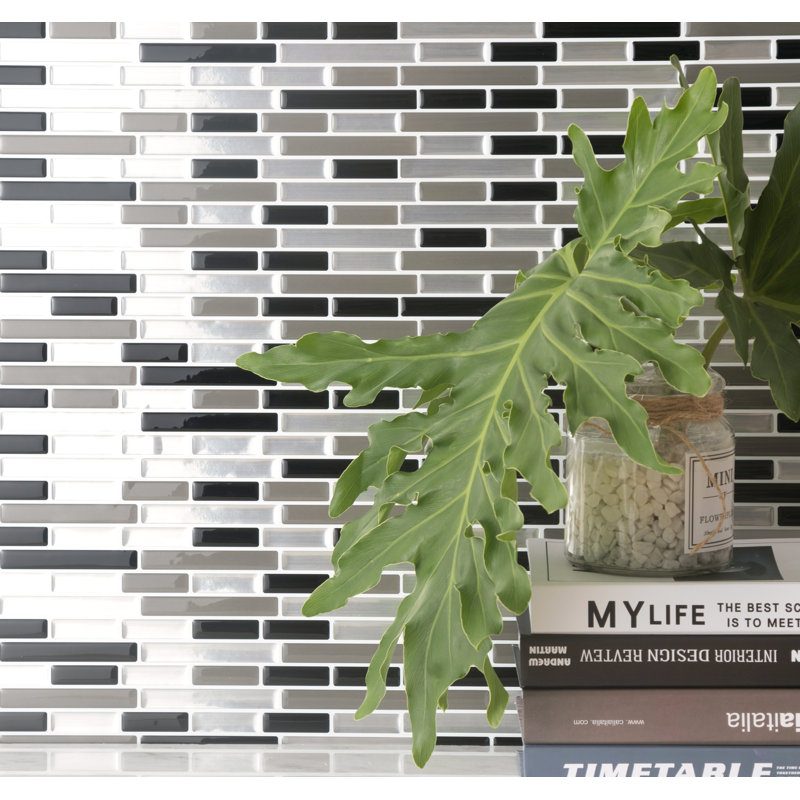 Kumail Plastic Peel and Stick Mosaic Tile