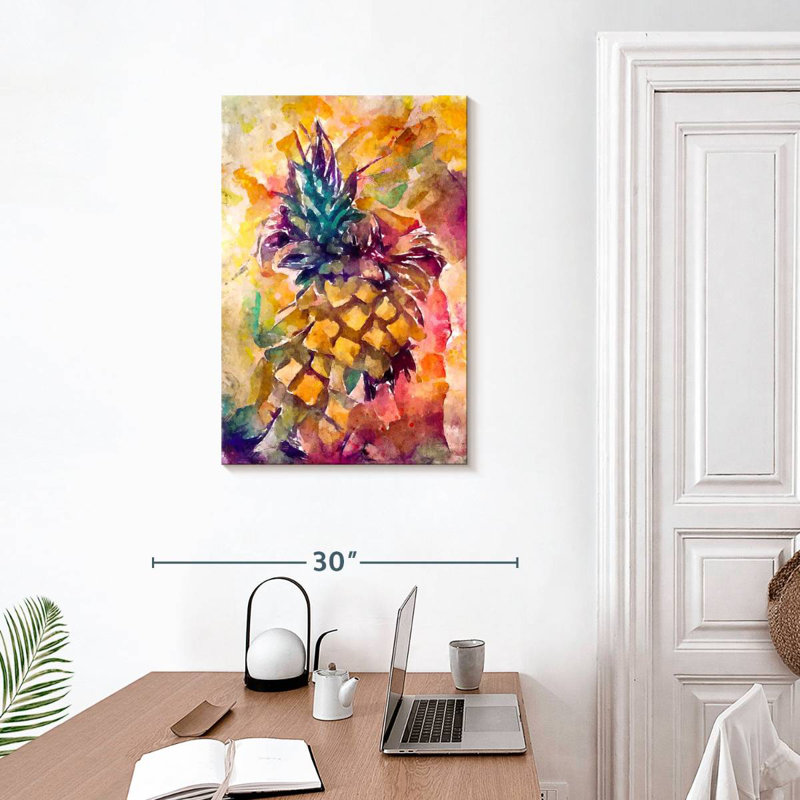 Yarlin Colorful Pineapple, 30" H x 20" W