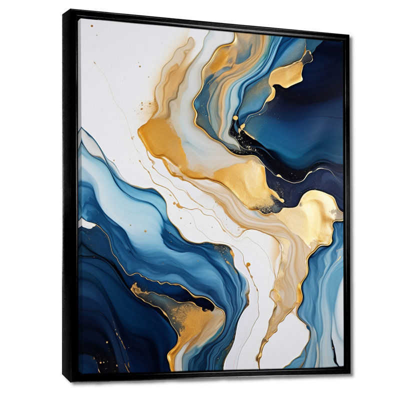 «Distant River liquide», reproduction d'art mural plage et océan, H 44 po x l 34 po x P 1,5 po