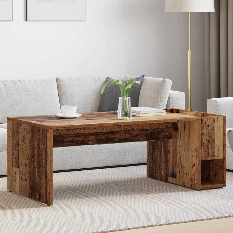 Coffee Table with Storage, Old Wood