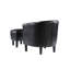 Fauteuil demi-tonneau avec repose-pieds Anges-858201417