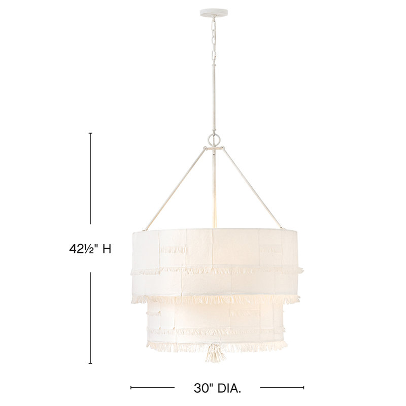 Baya 9 - Light Steel Chandelier