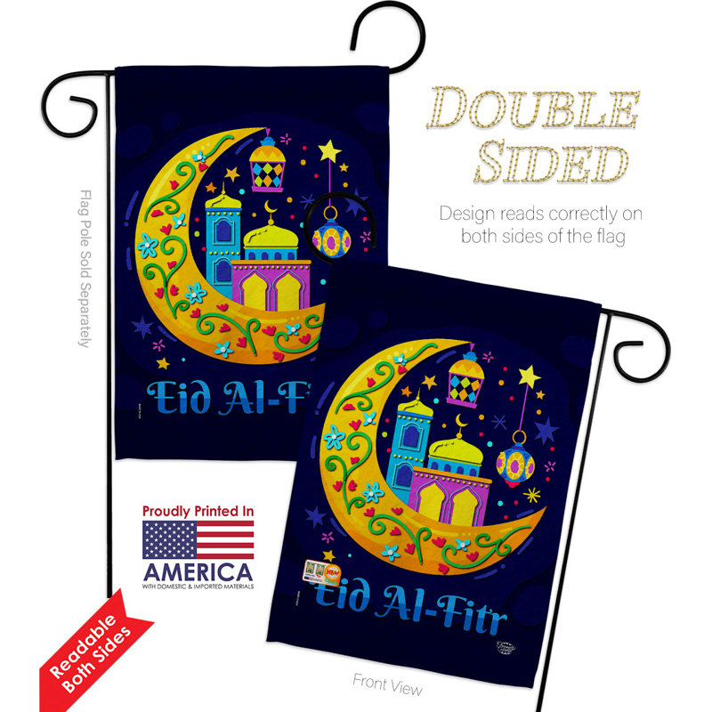 Drapeau de jardin à 2 côtés en polyester 18,5 po x 13 po