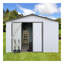 Abri de jardin en métal 10 pi x 12 pi - bleu-113717615