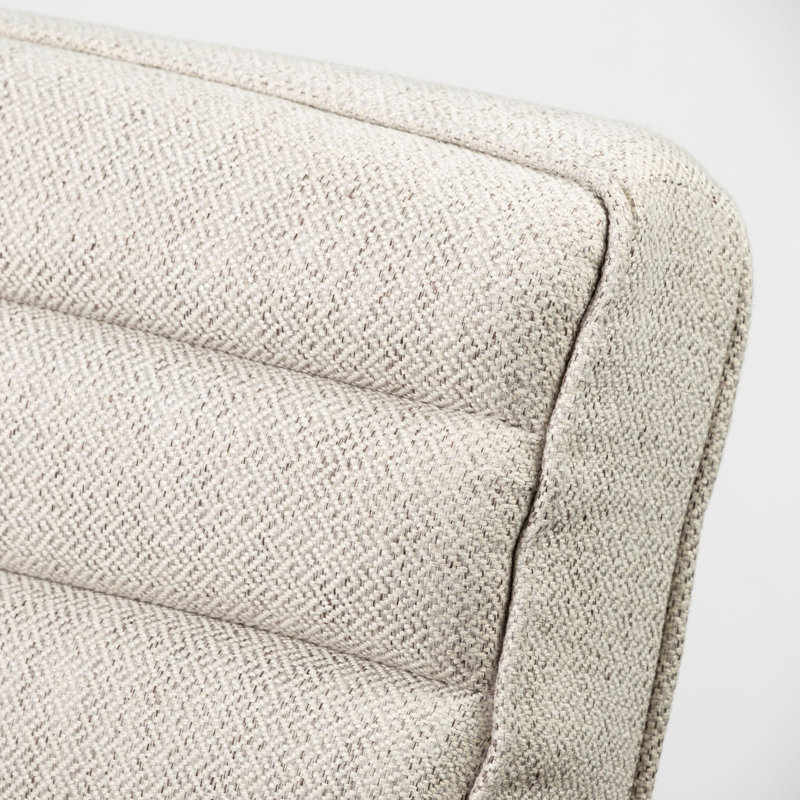 Calder Upholstered Armchair, Brown, Cream