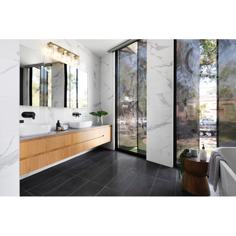 Éclairage pour meuble-lavabo à 4 lumières Cheetham, Or luxueux
