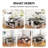 FSC Solid Pine L-Shape Breakfast Nook Set Dining Corner Set With Charging, Storage & Reversible Bench (Seats 3-5)