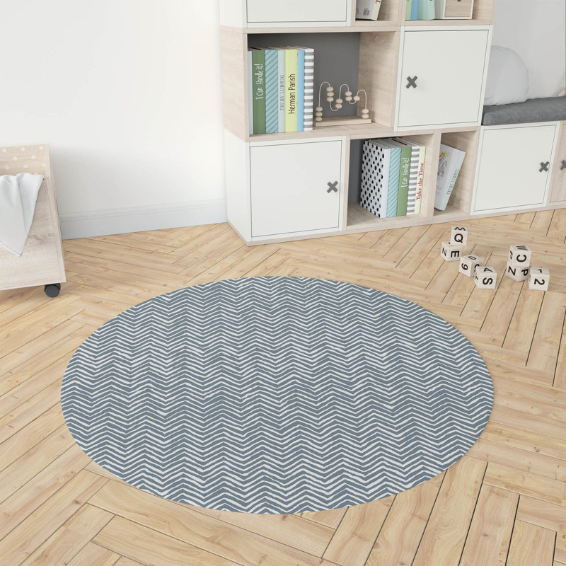 Tapis de jeu Chevron, Bleu