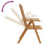 Fauteuil inclinable d'extérieur en bois massif VidaXL-119276019