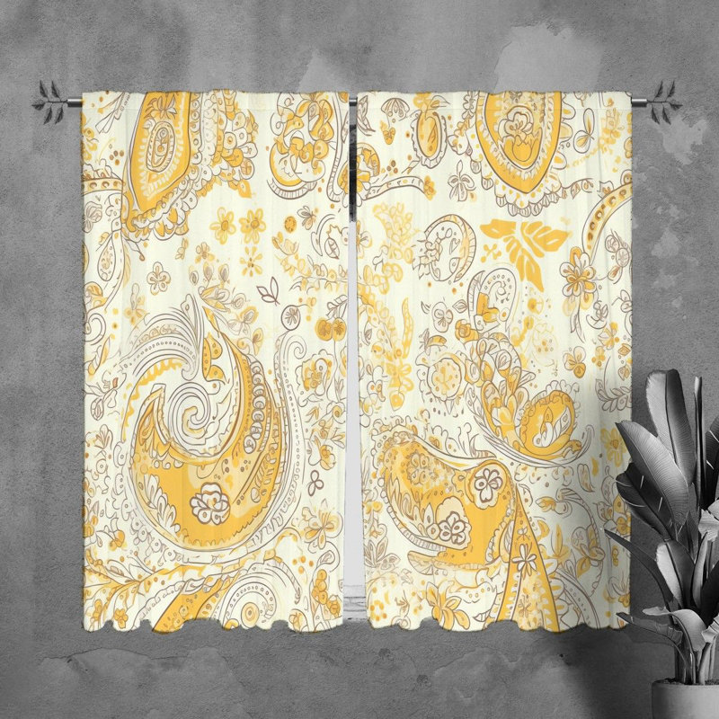 Leoncia Room Darkening Curtain Pair, 20" W x 61" L