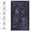 Tapis 5 x 8, lavable, à poils courts, antidérapant, antidérapant, pliable et soucieux des animaux de compagnie - chambre à coucher, salon, cuisine, tapis de salle à manger, tapis lavable 5 x 8, configuration, tapis attentionné