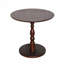 Table d'appoint ronde 23 po brun noyer, table d'appoint ronde, petite table à boissons pour petits espaces, table de chevet moderne avec pieds en bois massif pour le salon, la chambre à coucher, les coins et le bureau-867703579