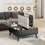 Table basse carrée en bois à plateau relevable avec rangement Table basse avec coussin épaissi-1889372259