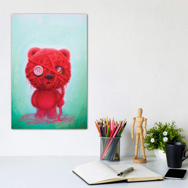 «Unravel» par Scott Mills - impression d'art graphique, H 12 po x l 8 po x P 0,75 po, Toile tendue, Pas de tapis