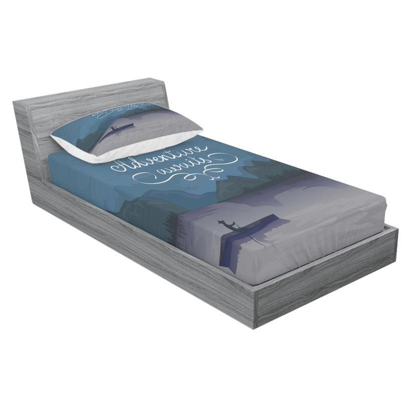 Microfiber Sheet Set, Twin Sheet Set with Fitted Sheet