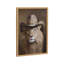 Lion Wearing a Western Cowboy Hat by The Creative Bunch Studio Framed Wall Art Print-1964926553-1964926556