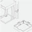 Table d'appoint antique muscade et bronze industriel