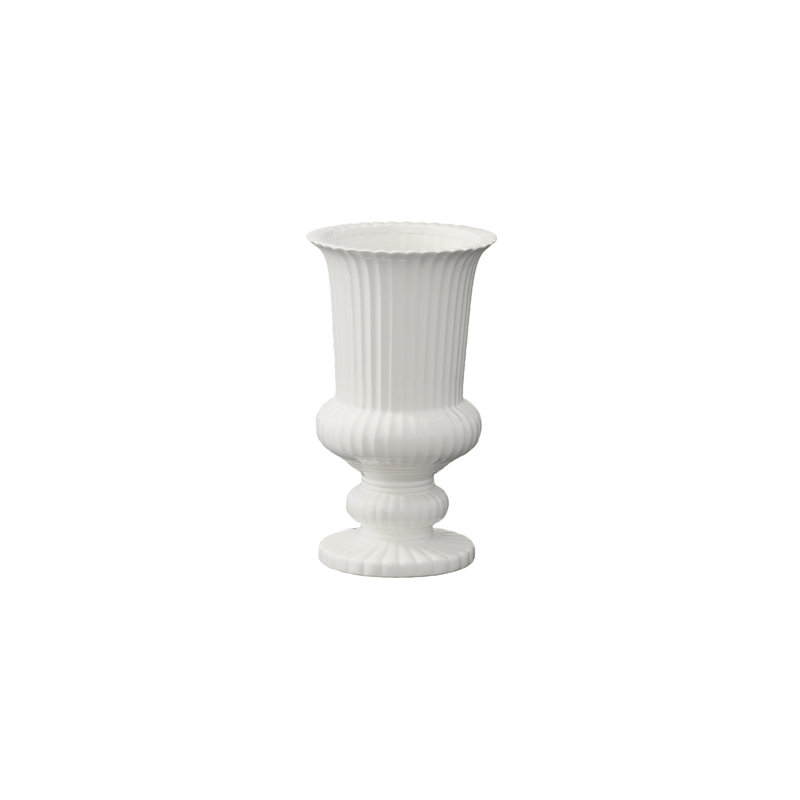 Vase en céramique à finition brillante blanc