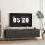 Meuble télé moderne cannelé, centre de divertissement avec portes de rangement, meuble télé avec console, pour téléviseur de 55 pouces et plus, salon-1431056605