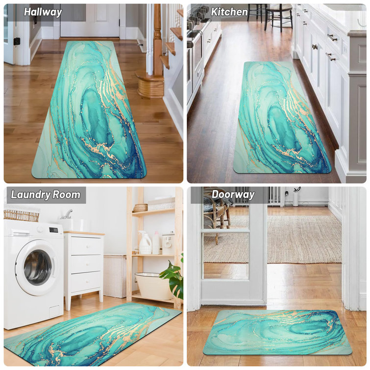 Tapis De Couloir/cuisine Sur Mesure - 50x300 Cm, Lavable En Machine, Antidérapant, En Polyester, Pour Entrée, évier, Etc. - 4