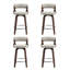 Tabouret de comptoir pivotant 26 po avec pieds en bois massif-2018550164