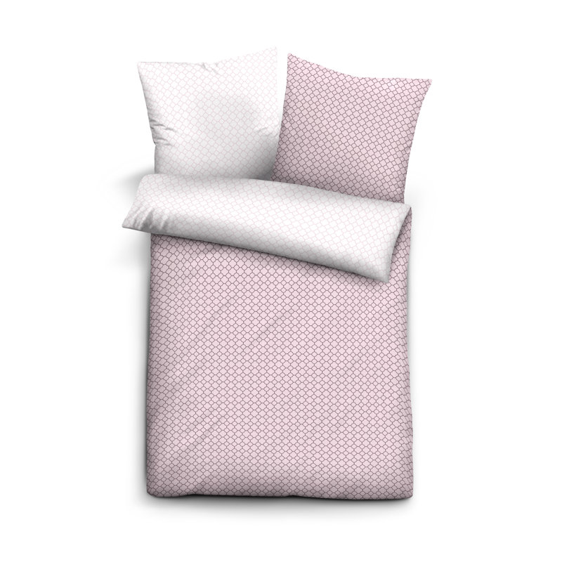 Mix & Match Geometric Shapes Duvet Cover, Pink, 155 x 220cm Duvet Cover