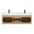 Livia 60" Wall-mounted Double Bathroom Vanity with White Artificial Drop-in Sink without Mirror