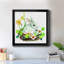 Bunny Wreath - Peinture sur toile encadrée-1170360474-1170360452